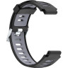 Ремешок сменный для GARMIN FORERUNNER 735, черно-серый 010-11251-0K